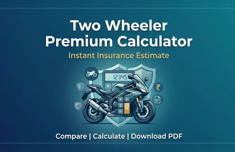 Two wheeler insurance premium calculator for instant bike insurance estimate