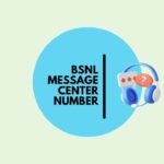 BSNL Message Center Number