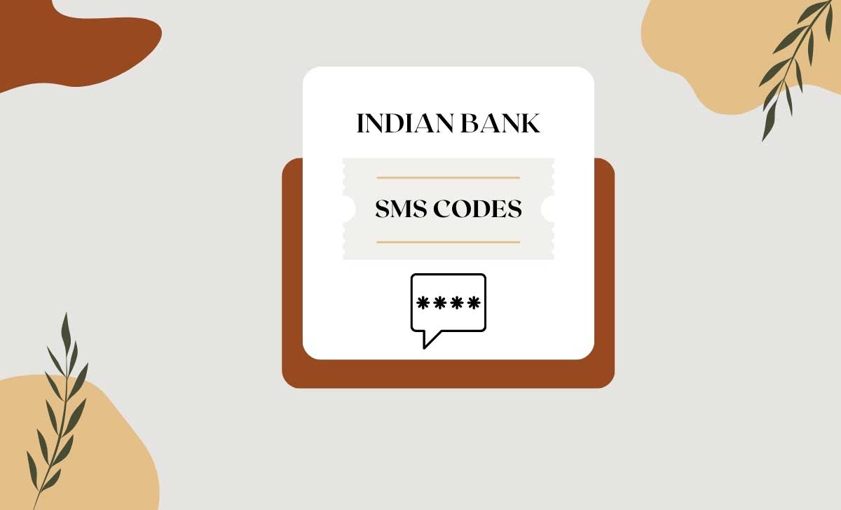 Indian Bank SMS Codes