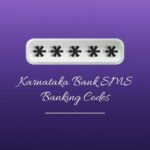 Karnataka Bank SMS Banking Codes