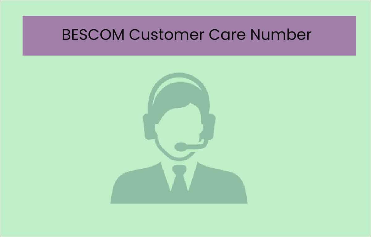 bescom customer care number