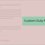 Custom Duty Payment