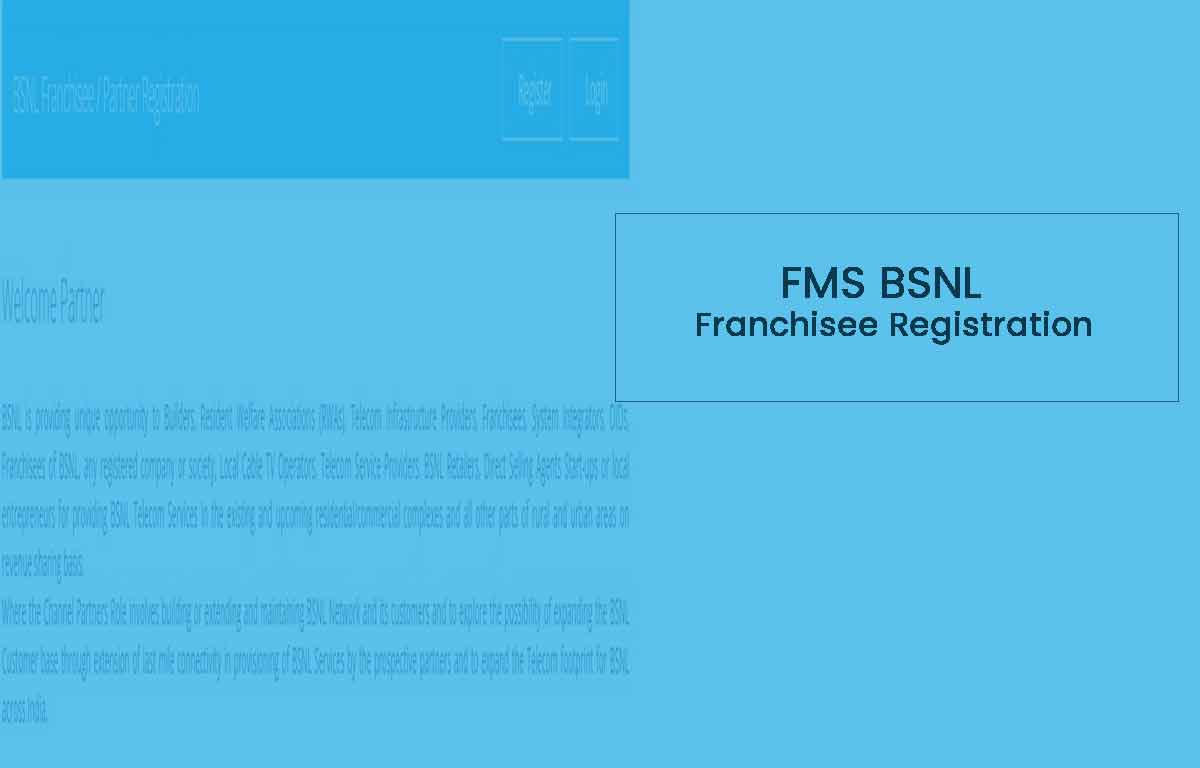 FMS BSNL Franchisee Registration