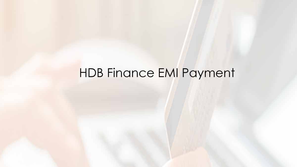 HDB Online Payment