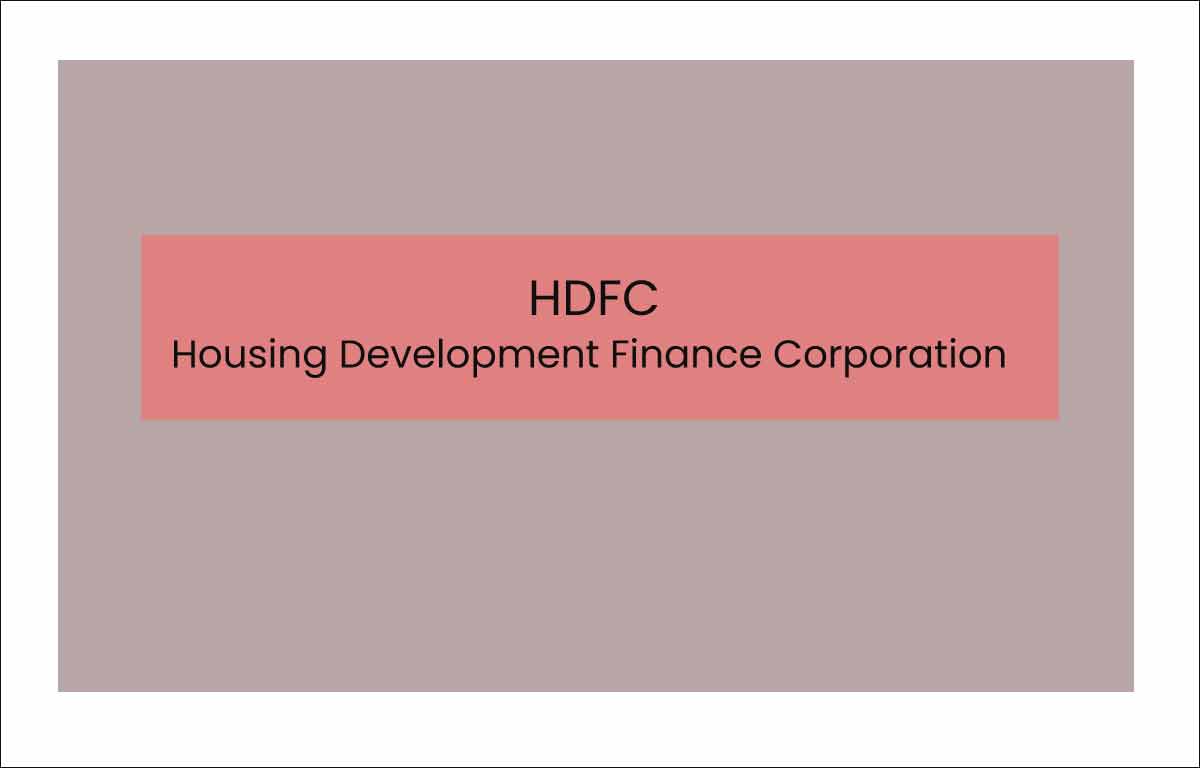HDFC Bank Full Form