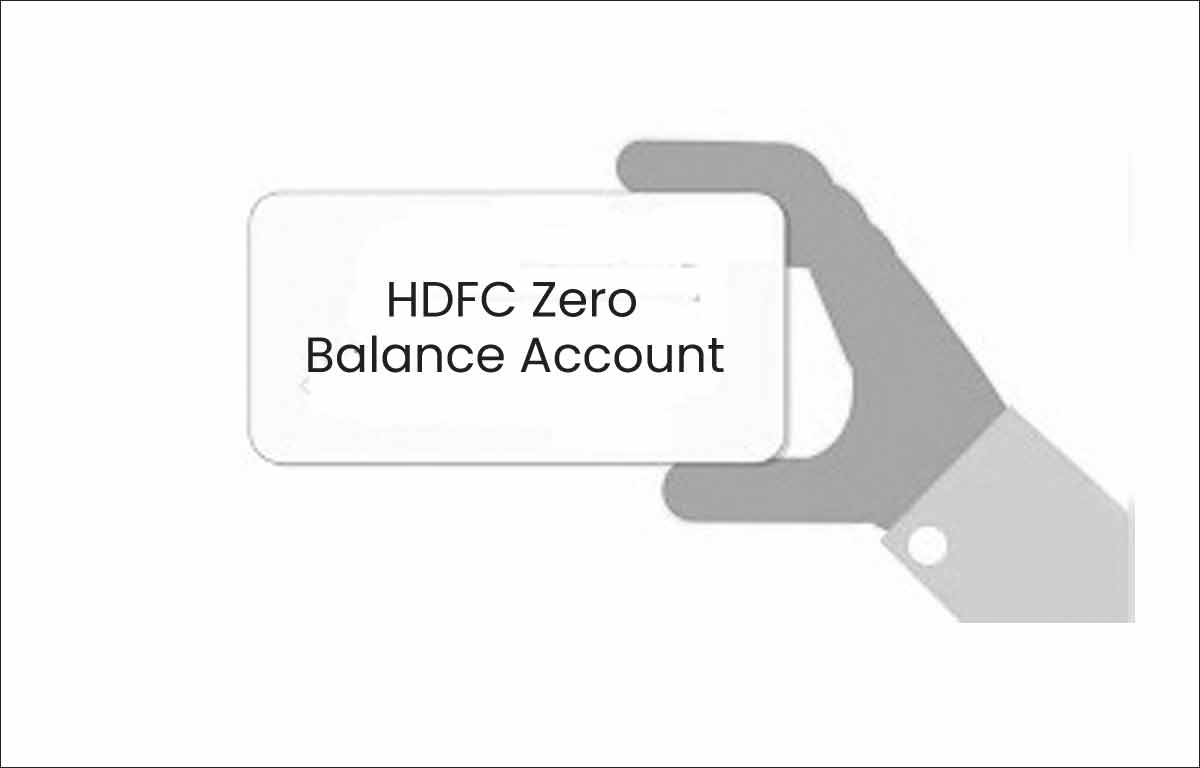 HDFC Zero Balance Account