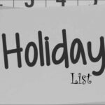 Holiday List