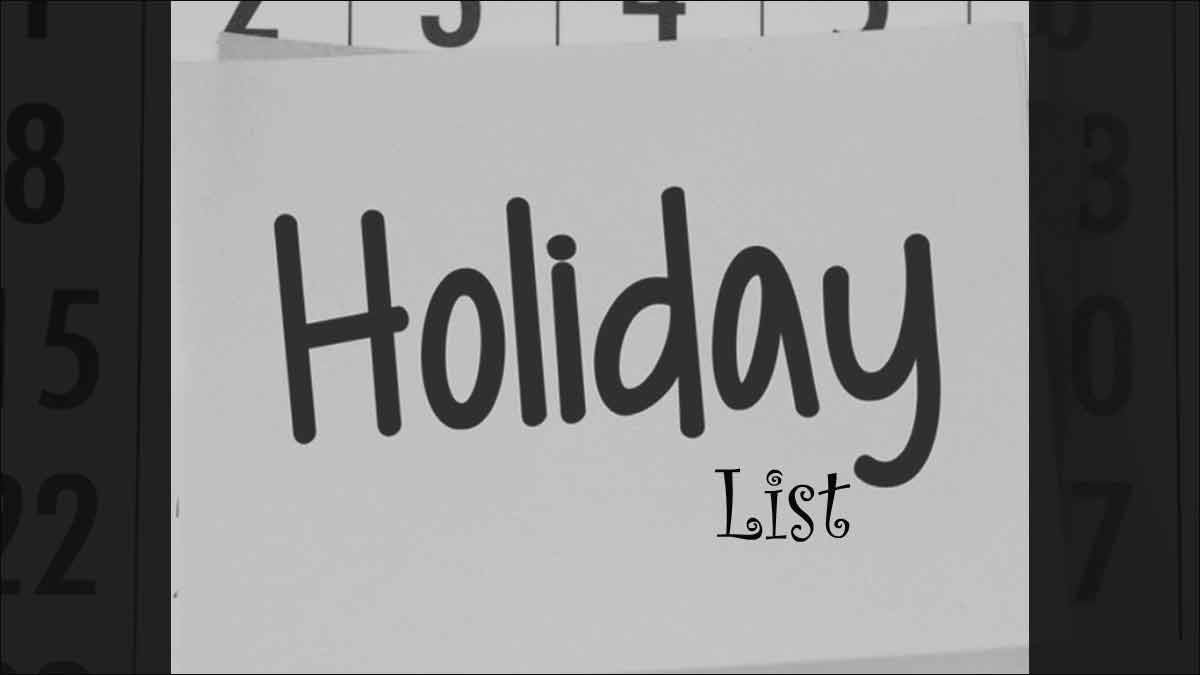 holiday list