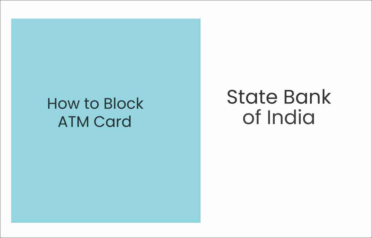 How to Block SBI ATM Card