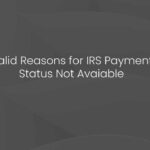 IRS Payment Status Not Available