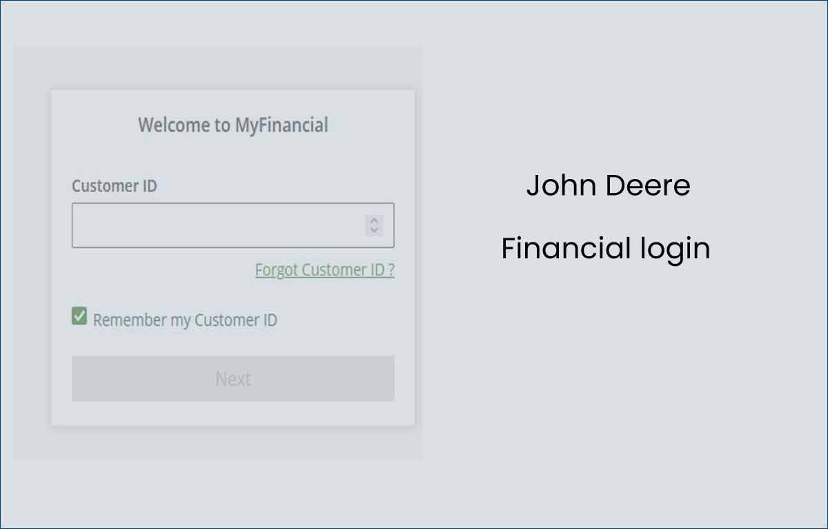 John Deere Financial Login