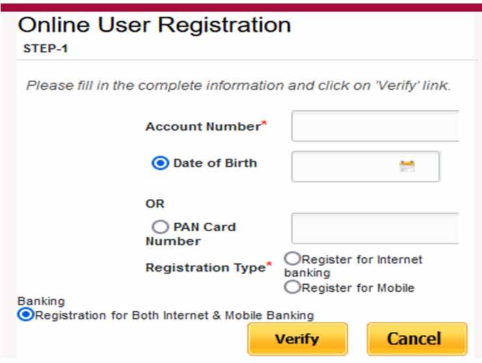 PNB Net Banking Registration