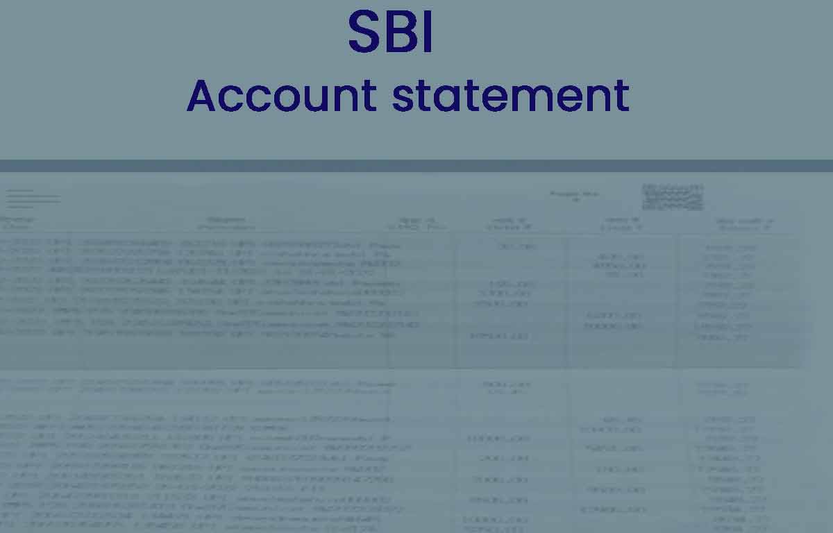 SBI Account Statement