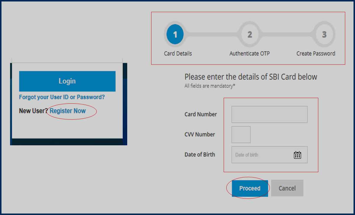 SBI Credit Card Login