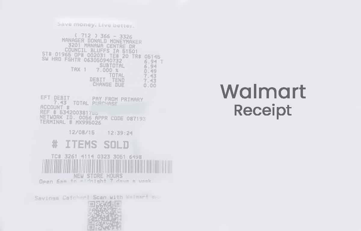 walmart receipt