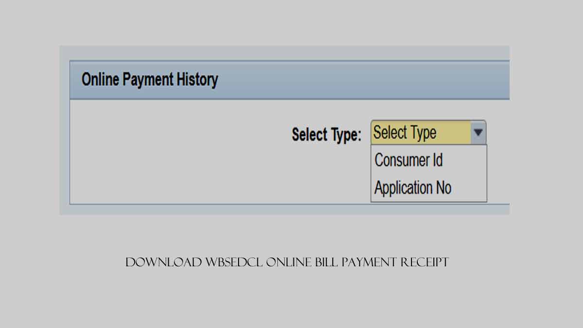 WBSEDCL Payment Receipt
